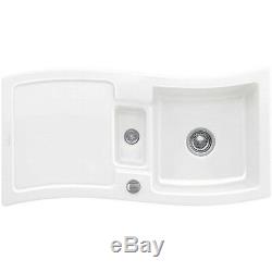 Villeroy & Boch New Wave 60 1.5 Bowl White Ceramic Kitchen Sink NO WASTE