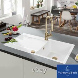 Villeroy & Boch Siluet 50 1.0 Bowl White Ceramic Kitchen Sink NO WASTE