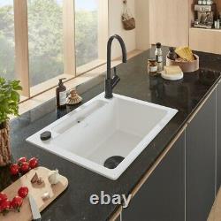Villeroy & Boch Siluet 60 S 1.0 Bowl White Ceramic Kitchen Sink NO WASTE