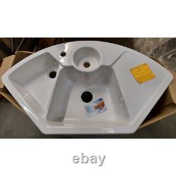Villeroy & Boch Solo 2.5 Bowl White Ceramic Corner Kitchen Sink NO WASTE