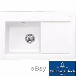 Villeroy & Boch Subway 45 1.0 Bowl White Ceramic Kitchen Sink RHD NO WASTE
