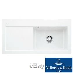 Villeroy & Boch Subway 60 XL 1.0 Bowl White Ceramic Kitchen Sink LHD NO WASTE