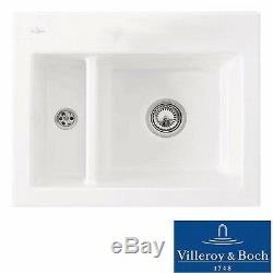 Villeroy & Boch Subway 60 XM 1.5 Bowl White Ceramic Kitchen Sink LHSB NO WASTE