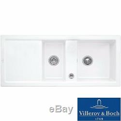 Villeroy & Boch Subway 80 1.5 Bowl White Ceramic Kitchen Sink NO WASTE