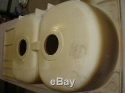 Villeroy & boch double bowl ceramic kitchen sink & waste