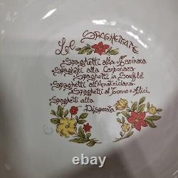 Vintage Ikea La Primula Spaghetti Recipe Bowl set 1 Serving Bowl 6 Dinner Bowls