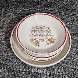Vintage Ikea La Primula Spaghetti Recipe Bowl set 1 Serving Bowl 6 Dinner Bowls