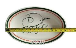 Vitantonio 16 Ceramic Pasta Oval Server dish+4 serving 9bowls made in Italy