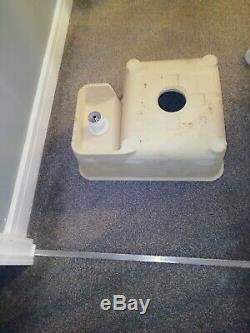 White Ceramic Undermount 600mm & Waste1.5 Kitchen Sink Bowl NEW