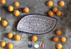 XL Paisley Bowl Ceramic Pottery Platter Kitchenware By Latin Nomad