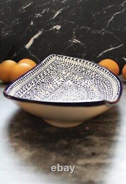 XL Paisley Bowl Ceramic Pottery Platter Kitchenware By Latin Nomad