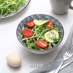 Y YHY Cereal Bowls, Ceramic Bowls for Soup, Salad, Pasta, Rice, 24 Ounces Ramen